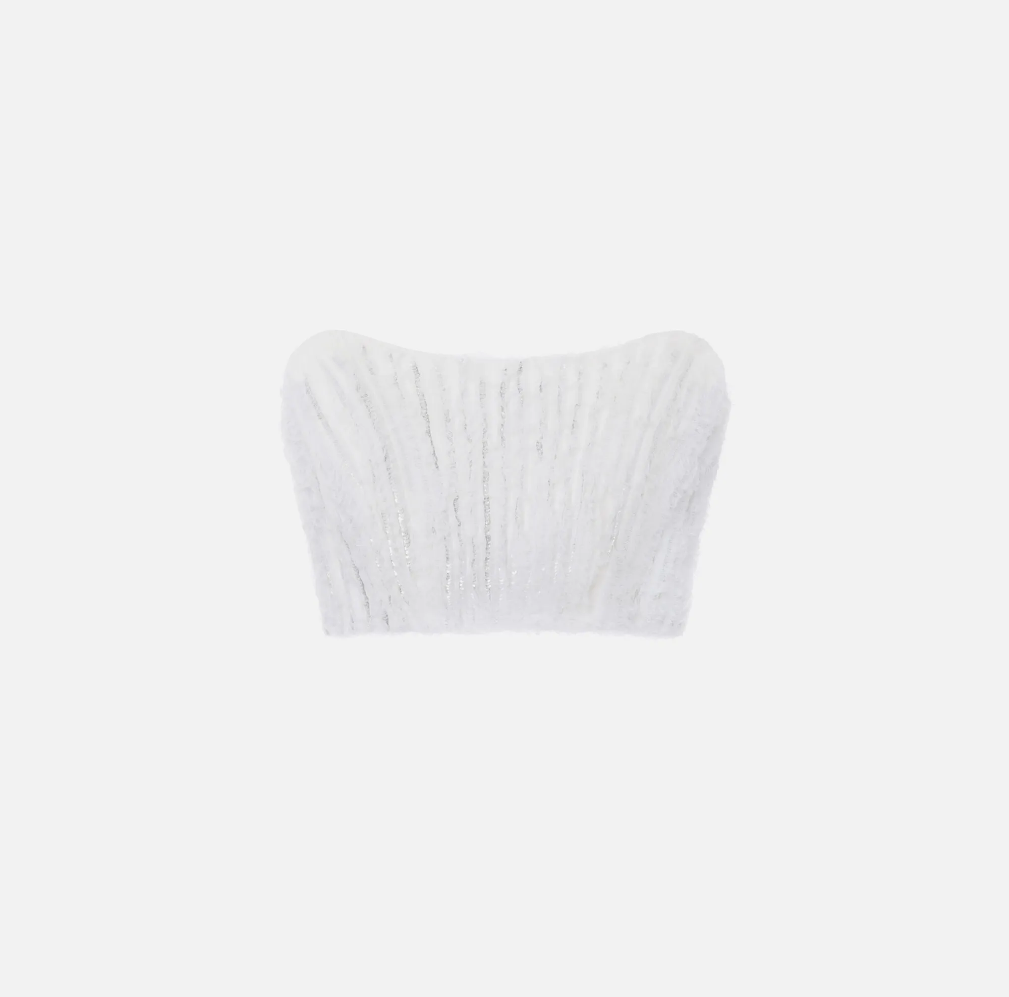 Elisabetta Franchi Top Cropped In Organza Sfrangiata^ Top, T-Shirt & Body