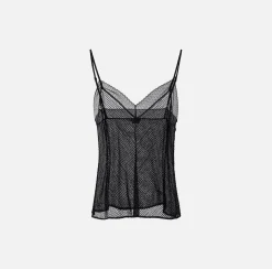 Elisabetta Franchi Top In Georgette Ricamata^ Top, T-Shirt & Body