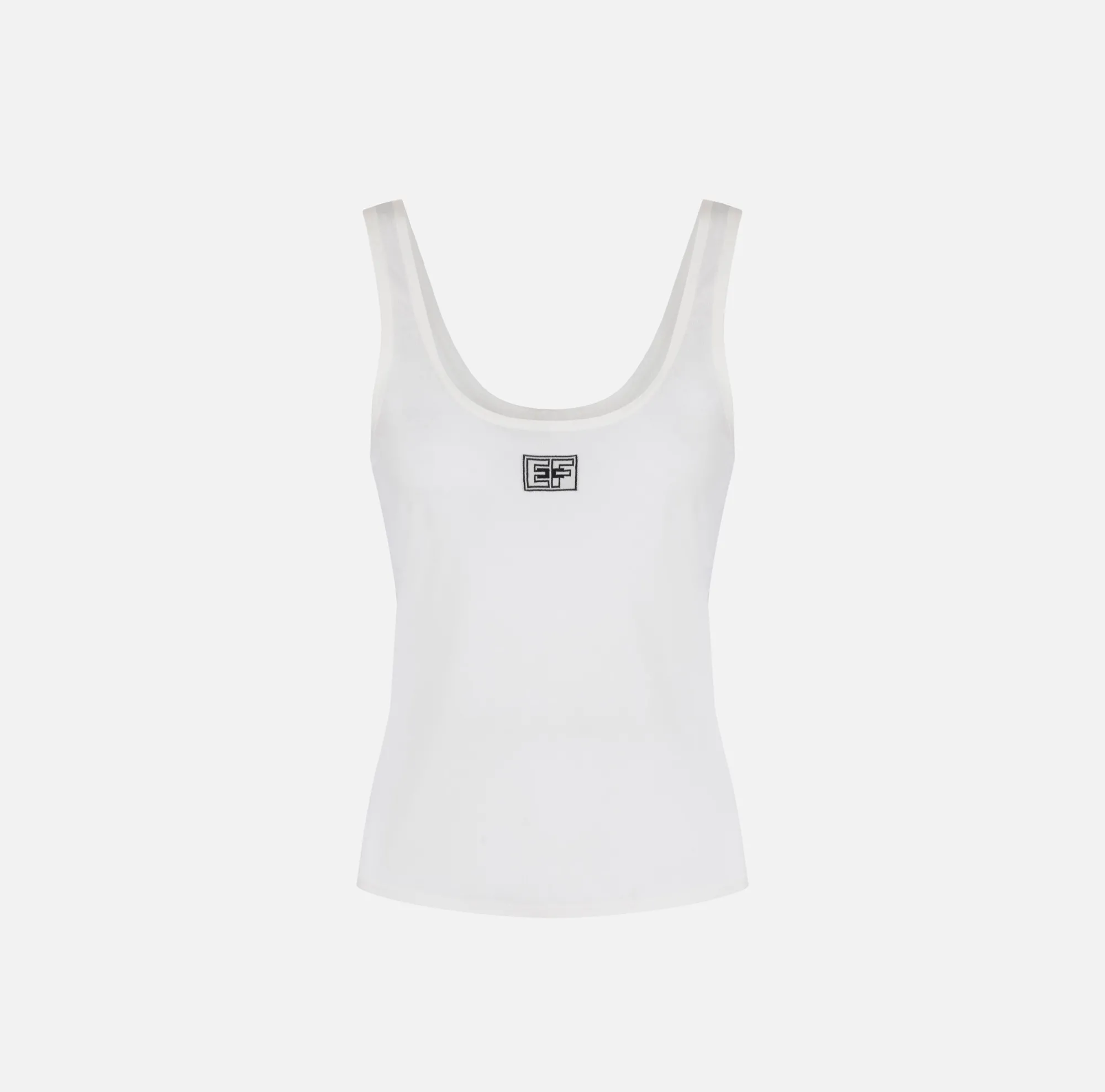 Elisabetta Franchi Top In Rayon Con Logo^ Top, T-Shirt & Body