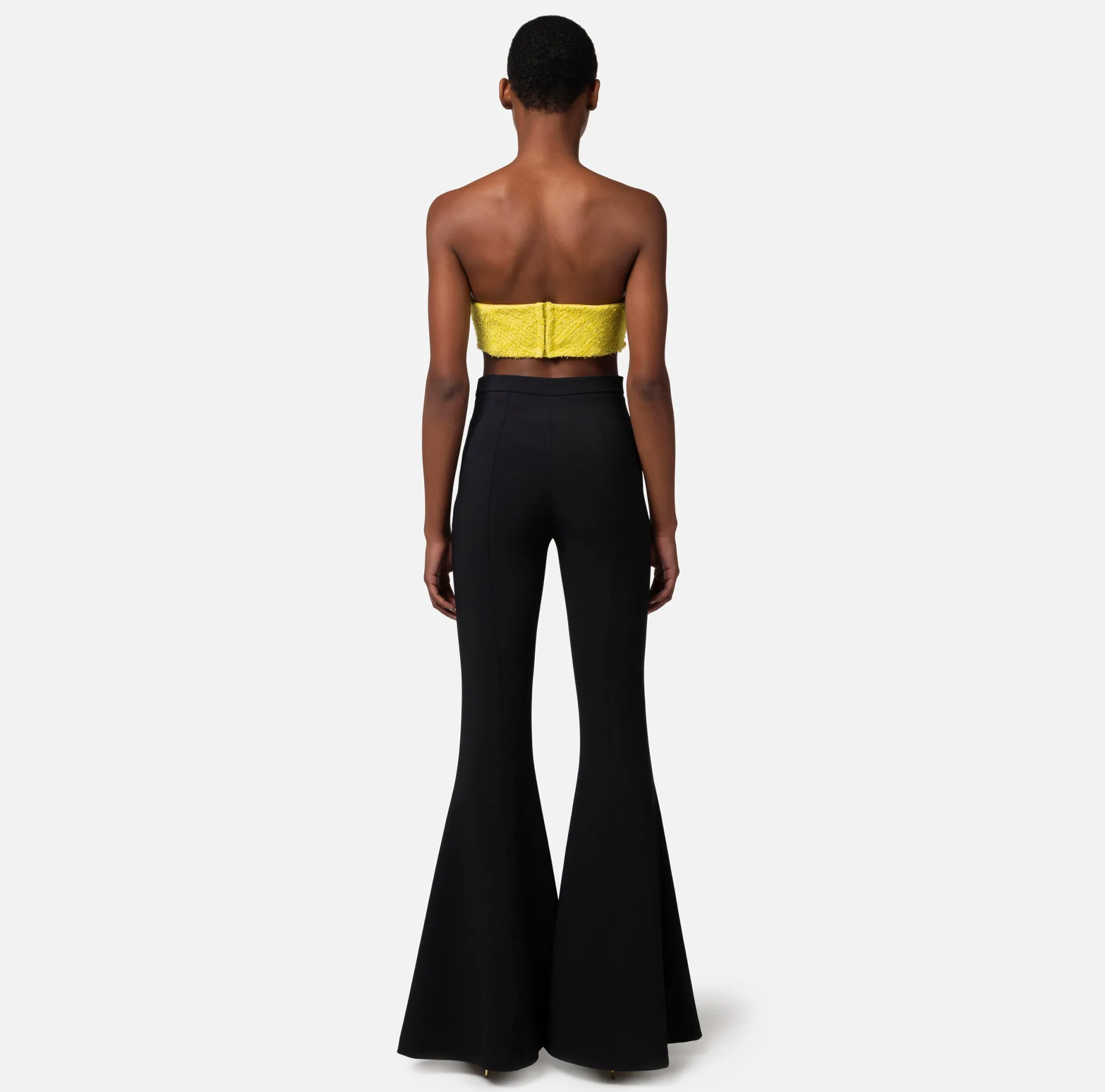 Elisabetta Franchi Top In Tweed Con Maxi Catena^ Top, T-Shirt & Body