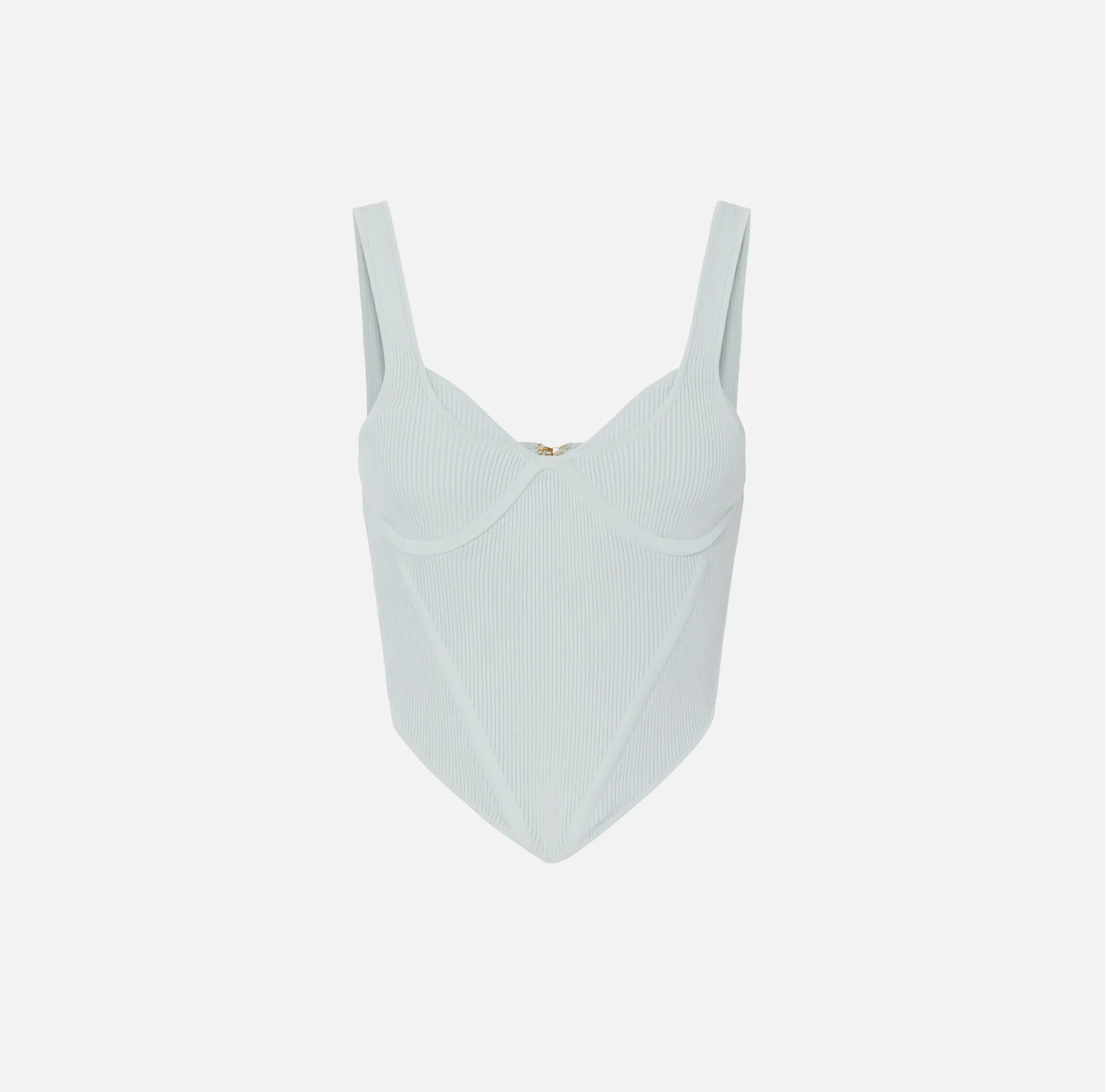 Elisabetta Franchi Top In Viscosa A Costine Con Coppe^ Top, T-Shirt & Body