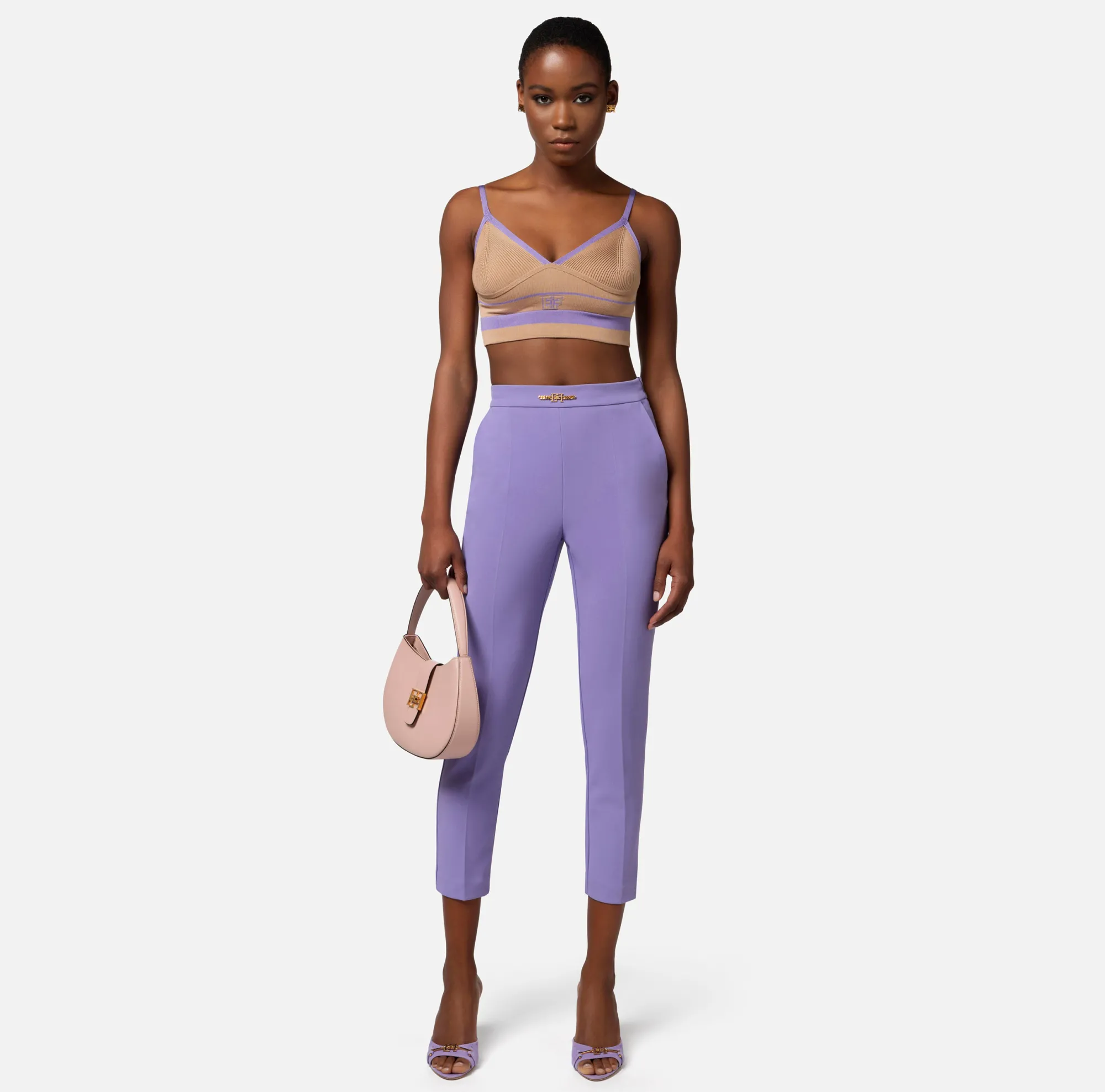 Elisabetta Franchi Top In Viscosa Jacquard^ Top, T-Shirt & Body