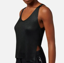 Elisabetta Franchi Top In Viscosa Laminata Con Charms^ Top, T-Shirt & Body
