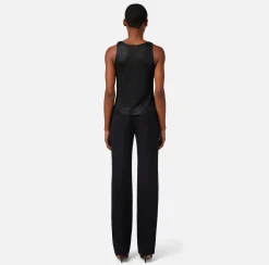 Elisabetta Franchi Top In Viscosa Laminata Con Charms^ Top, T-Shirt & Body