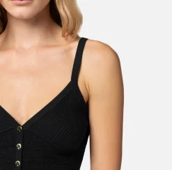 Elisabetta Franchi Top In Viscosa Punto Traforato^ Top, T-Shirt & Body