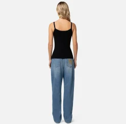 Elisabetta Franchi Top In Viscosa Punto Traforato^ Top, T-Shirt & Body