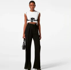 Elisabetta Franchi T-Shirt In Cotone Con Accessorio Reggiseno^ Top, T-Shirt & Body