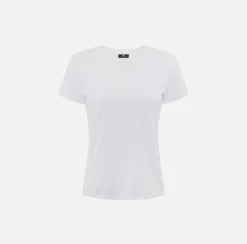 Elisabetta Franchi T-Shirt In Jersey Con Logo Strass^ Top, T-Shirt & Body