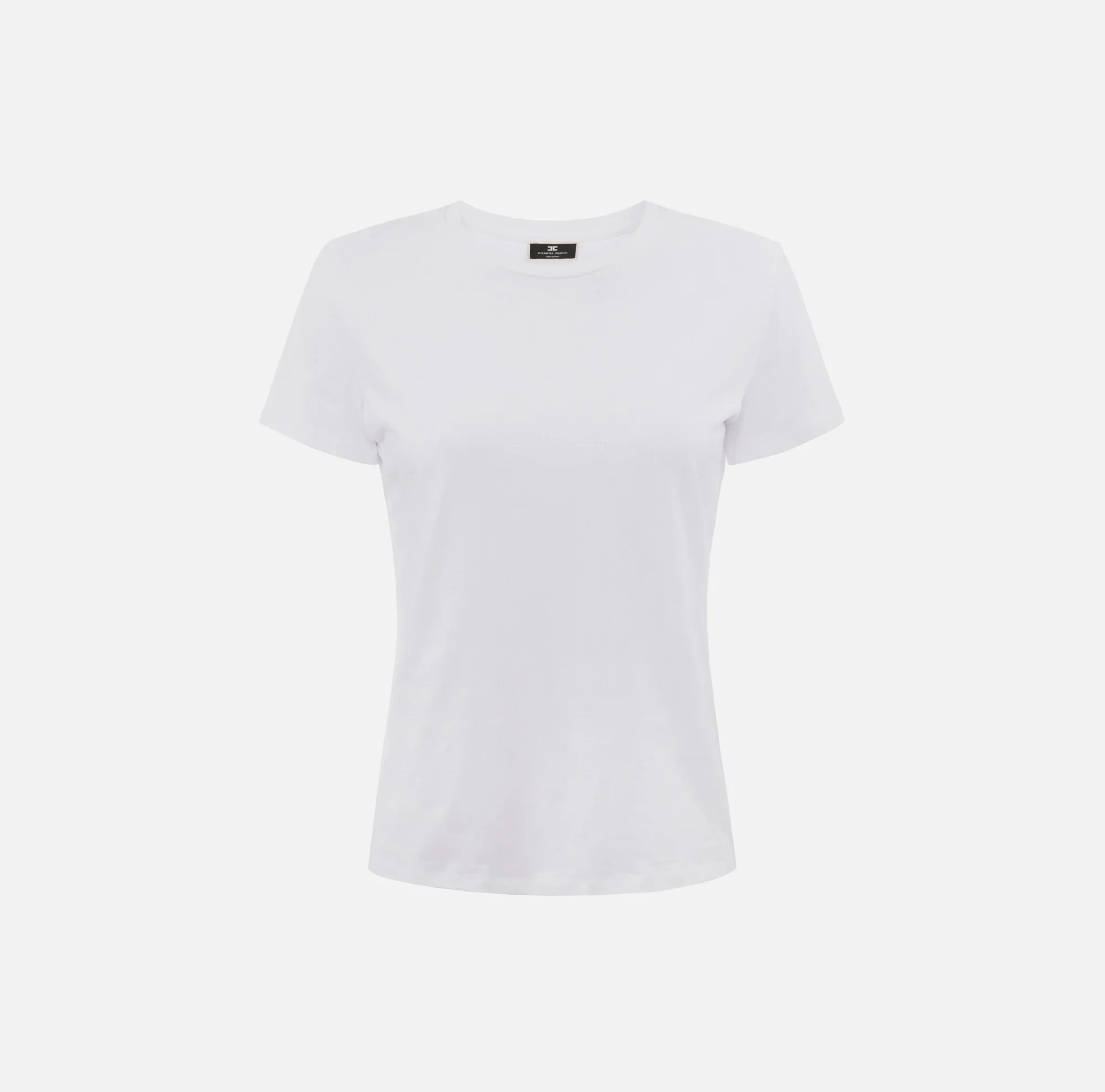 Elisabetta Franchi T-Shirt In Jersey Con Logo Strass^ Top, T-Shirt & Body