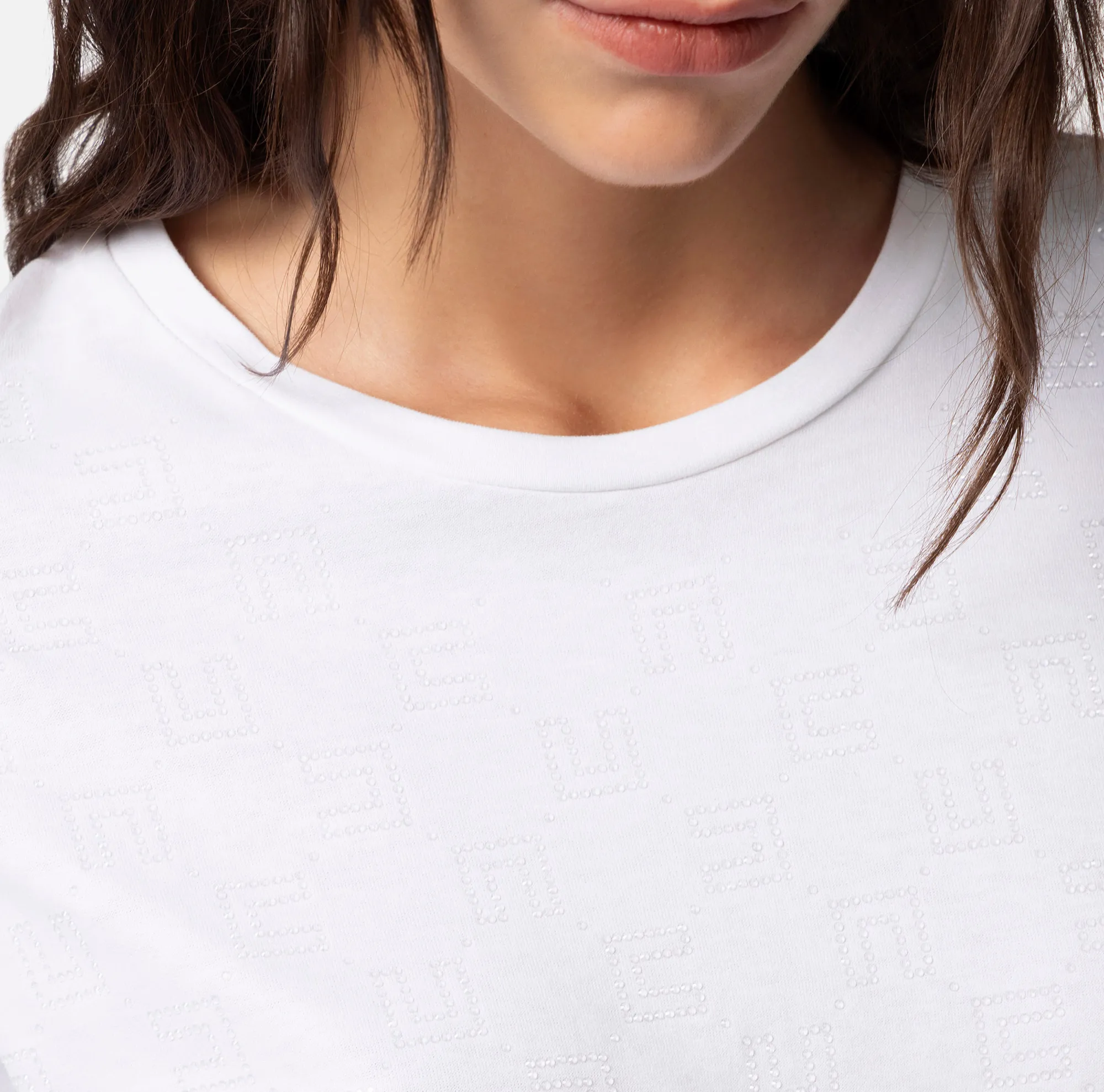 Elisabetta Franchi T-Shirt In Jersey Con Logo Strass^ Top, T-Shirt & Body