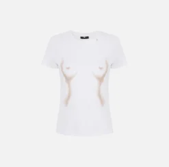 Elisabetta Franchi T-Shirt In Jersey Con Stampa Body Morph^ Top, T-Shirt & Body