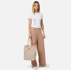 Elisabetta Franchi T-Shirt In Jersey Con Stampa Body Morph^ Top, T-Shirt & Body