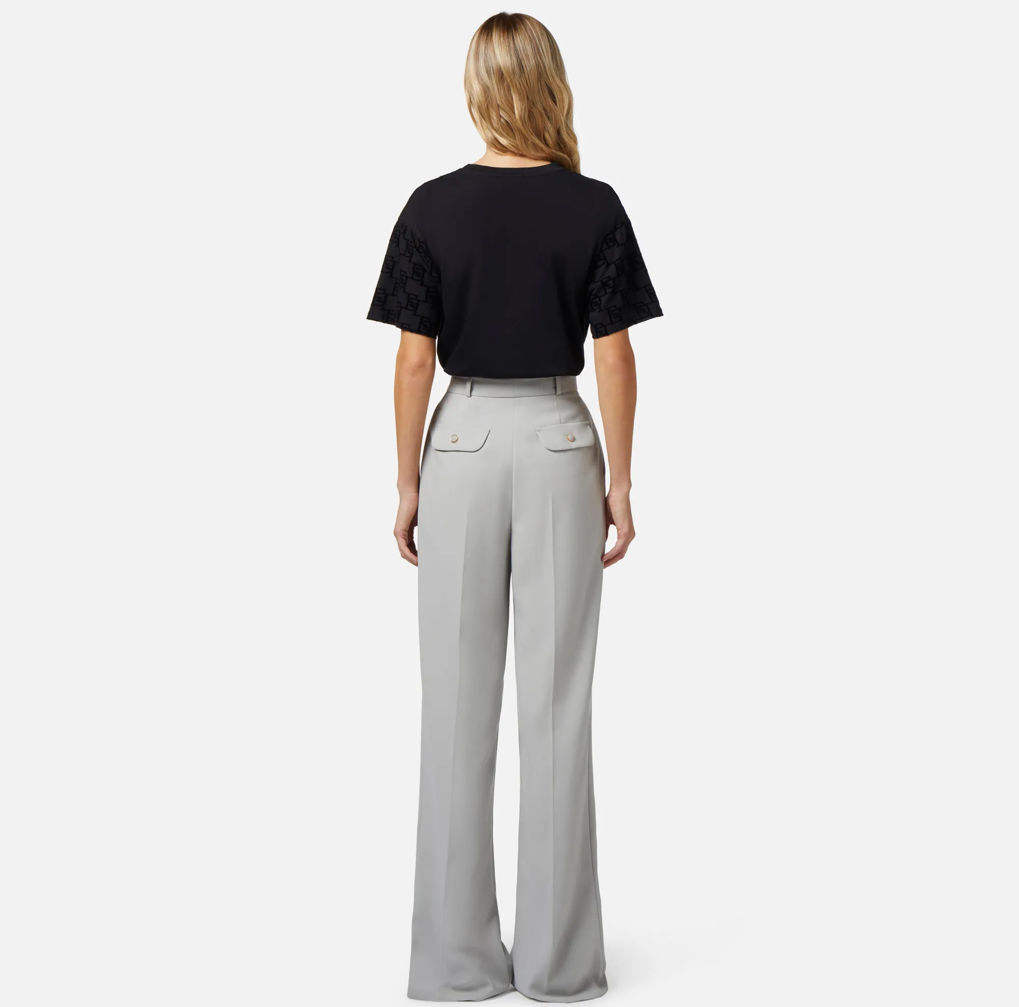Elisabetta Franchi T-Shirt In Jersey Stampa Logo Flock^ Top, T-Shirt & Body