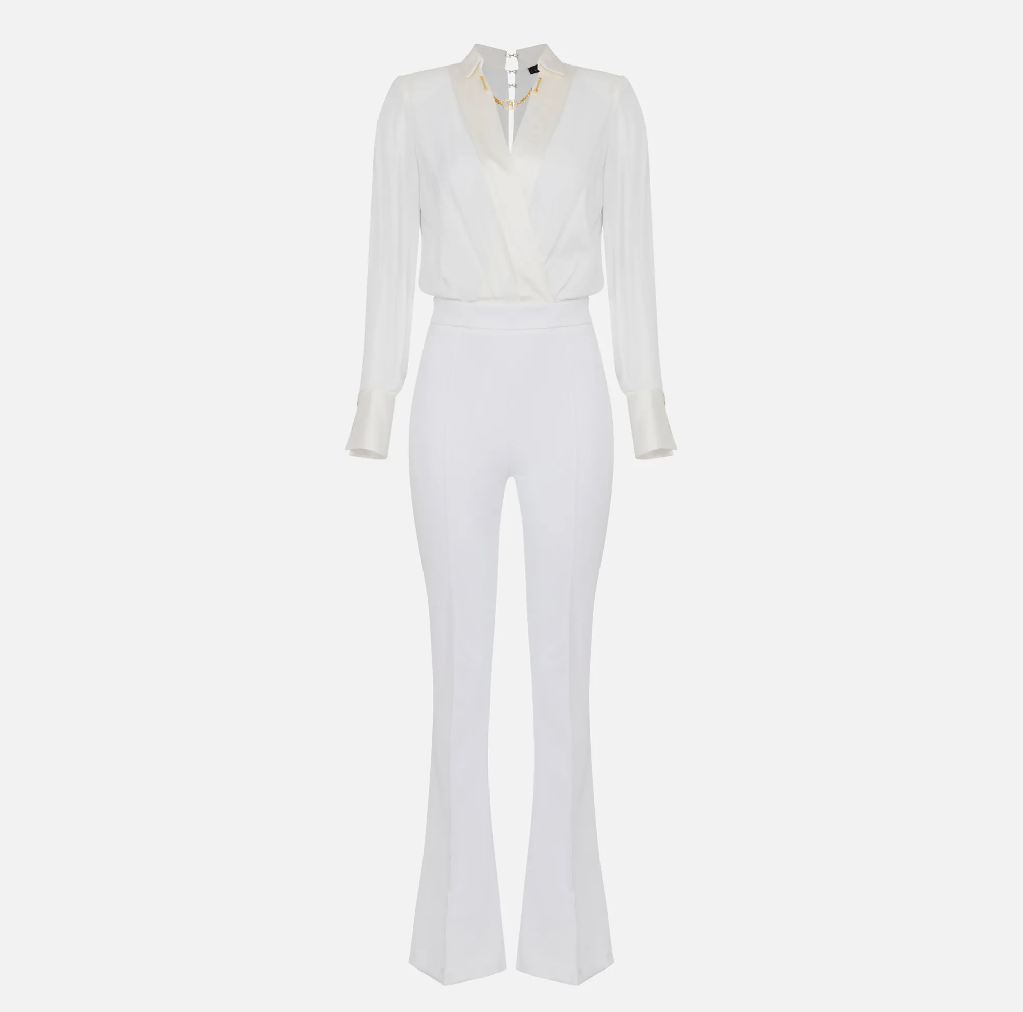 Elisabetta Franchi Tuta Combinata In Crepe E Viscosa^ Tute