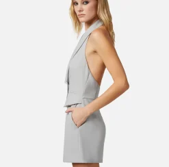 Elisabetta Franchi Tuta Corta In Crepe Con Gilet^ Tute