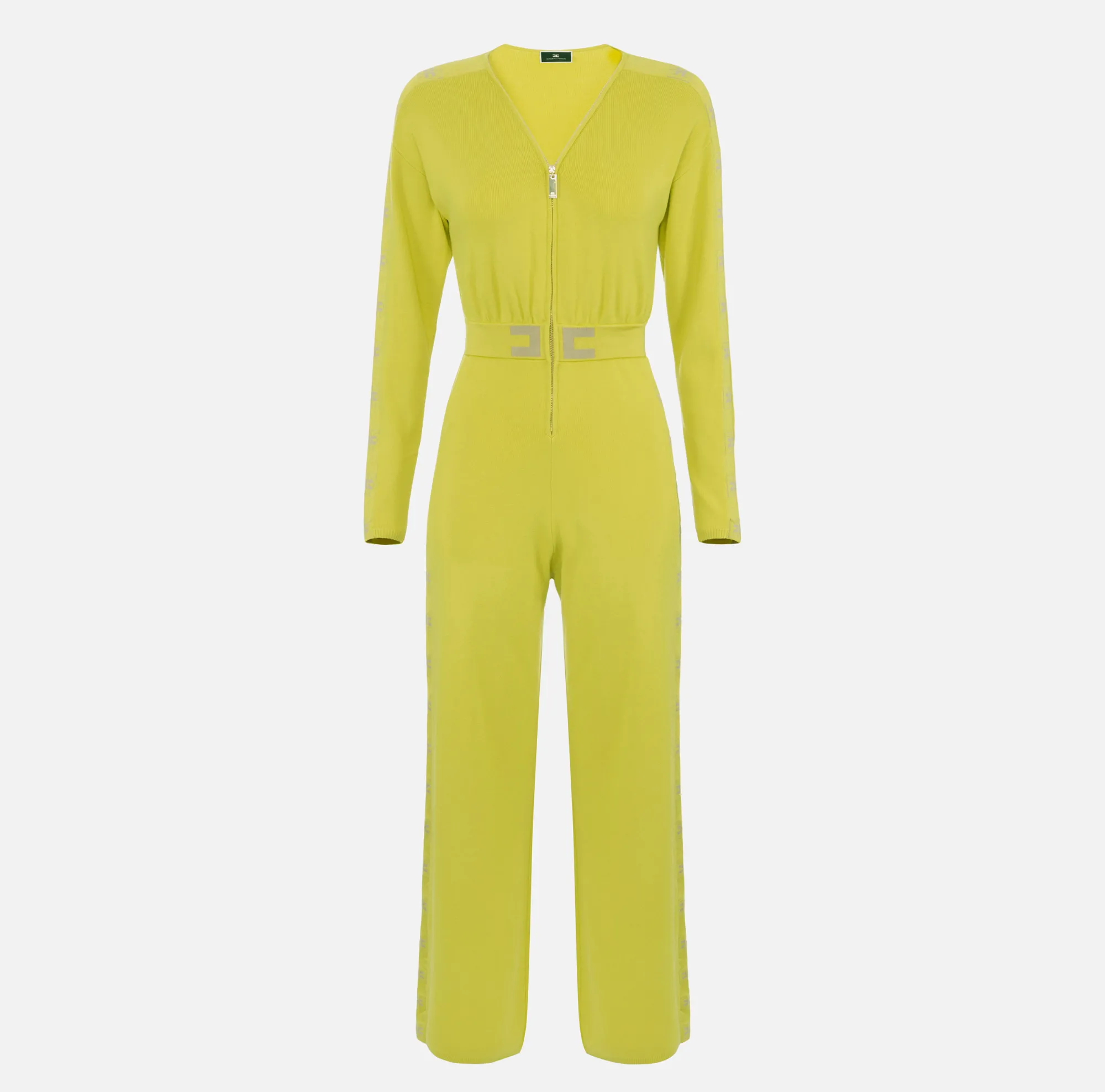 Elisabetta Franchi Tuta In Cotone Con Bande Logate^ Tute