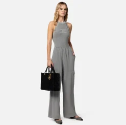 Elisabetta Franchi Tuta In Cotone Stone Wash^ Tute