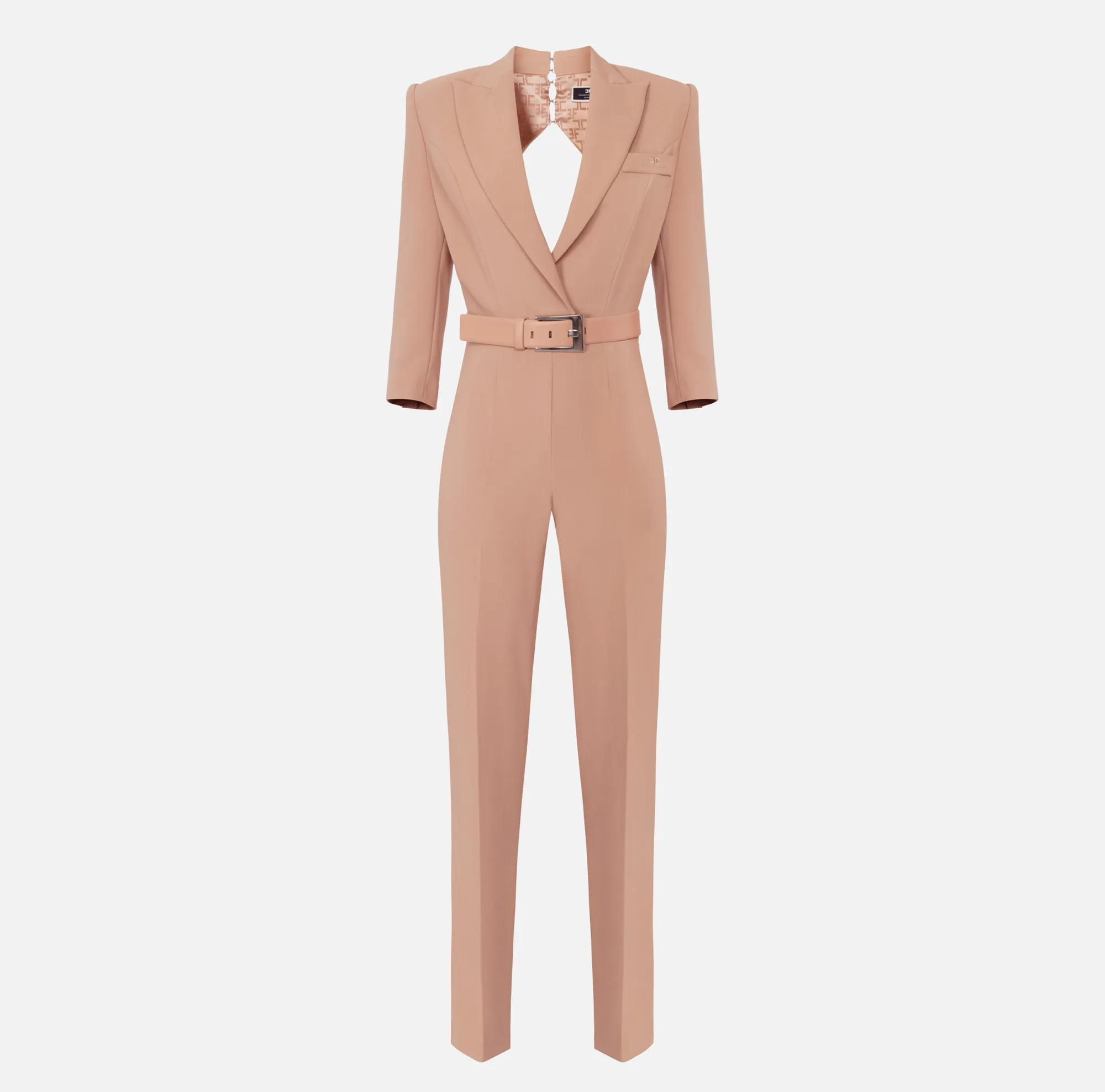 Elisabetta Franchi Tuta In Crepe Con Cut Out Posteriore^ Tute