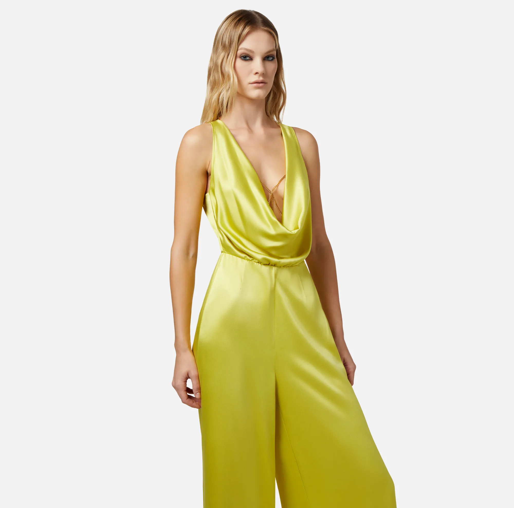 Elisabetta Franchi Tuta In Crepe Fluido Con Accessorio Reggiseno^ Tute