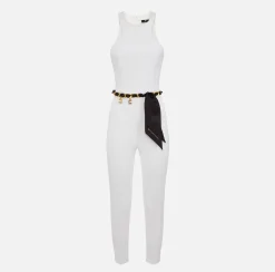Elisabetta Franchi Tuta In Doppio Crepe Con Cintura Catena^ Tute